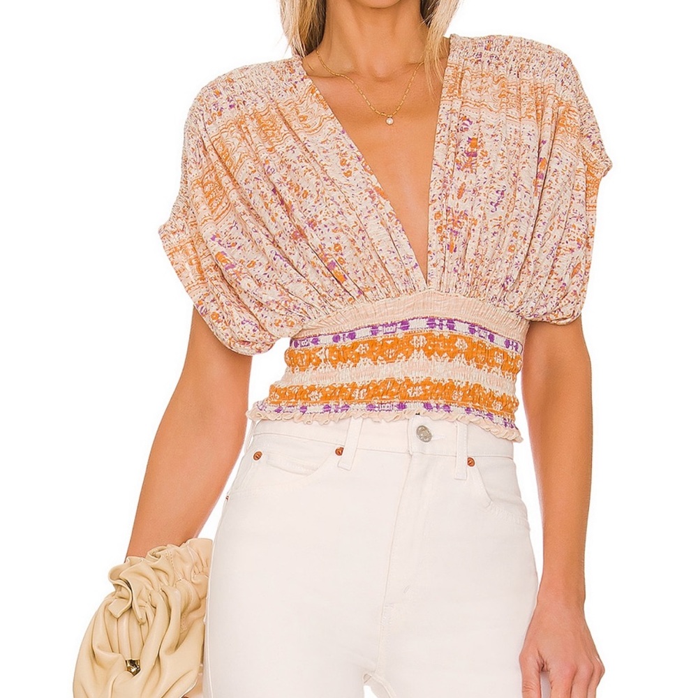 Brand new with tags never worn Free People “Next Vacation Top”.
